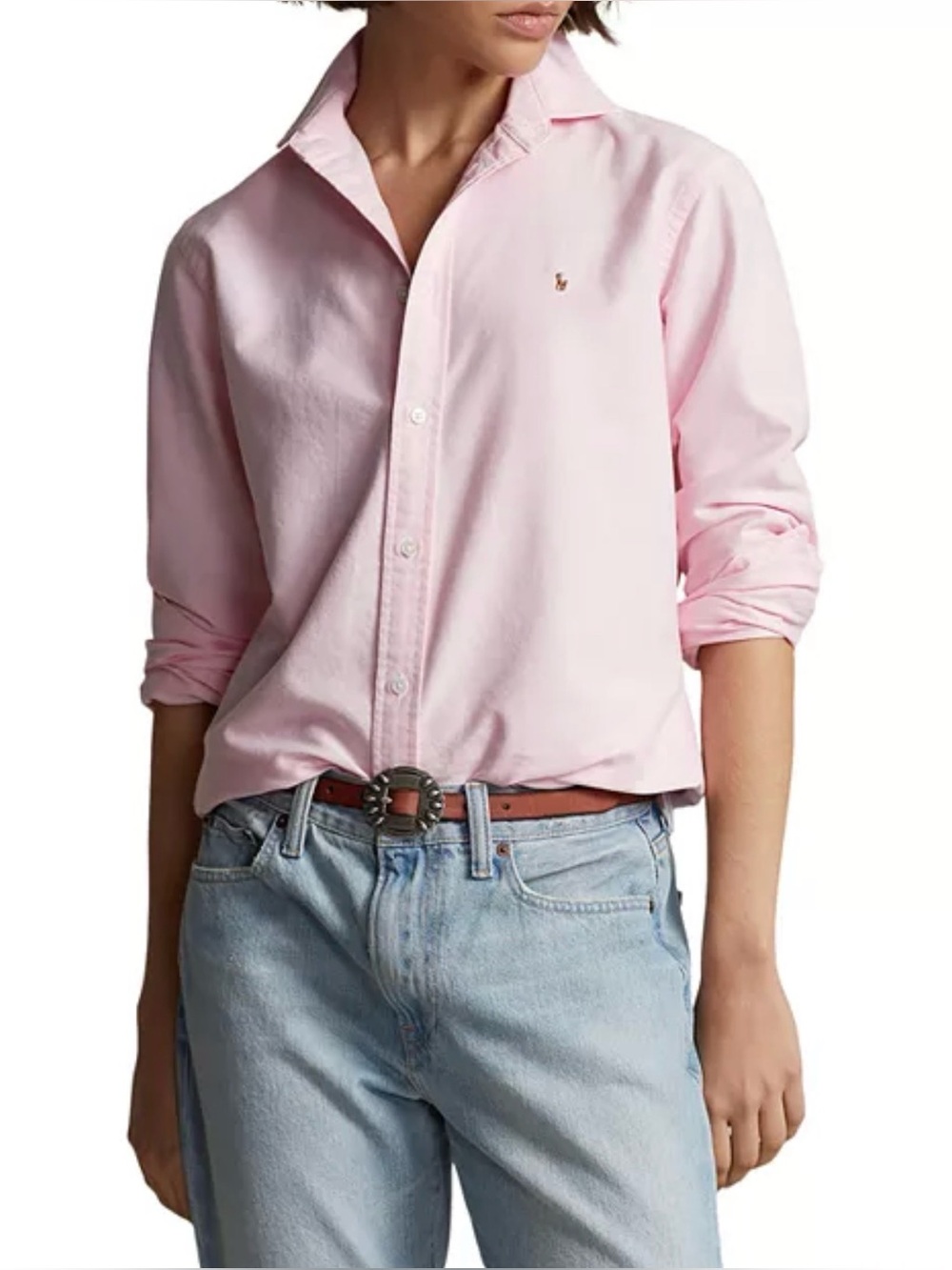 Ralph Lauren SlimFit Light Pink Button-Down Oxford Shirt - Picture 1 of 5